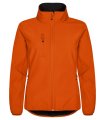 Dames Softshell Jas Clique Classic 0200915 diep oranje